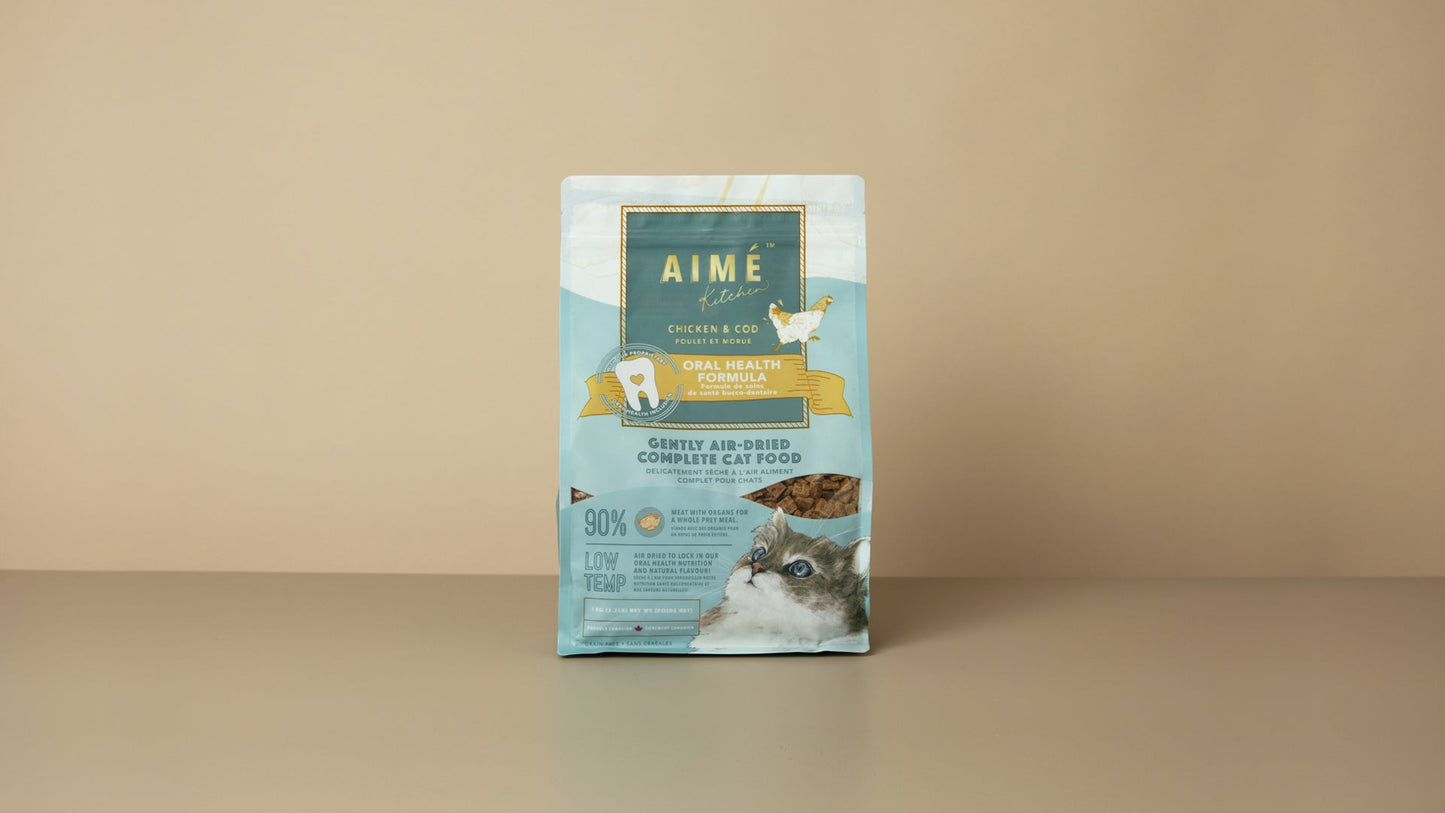 Aimé Kitchen - 風乾鮮肉主食貓糧系列(火雞三文魚/雞肉鱈魚)