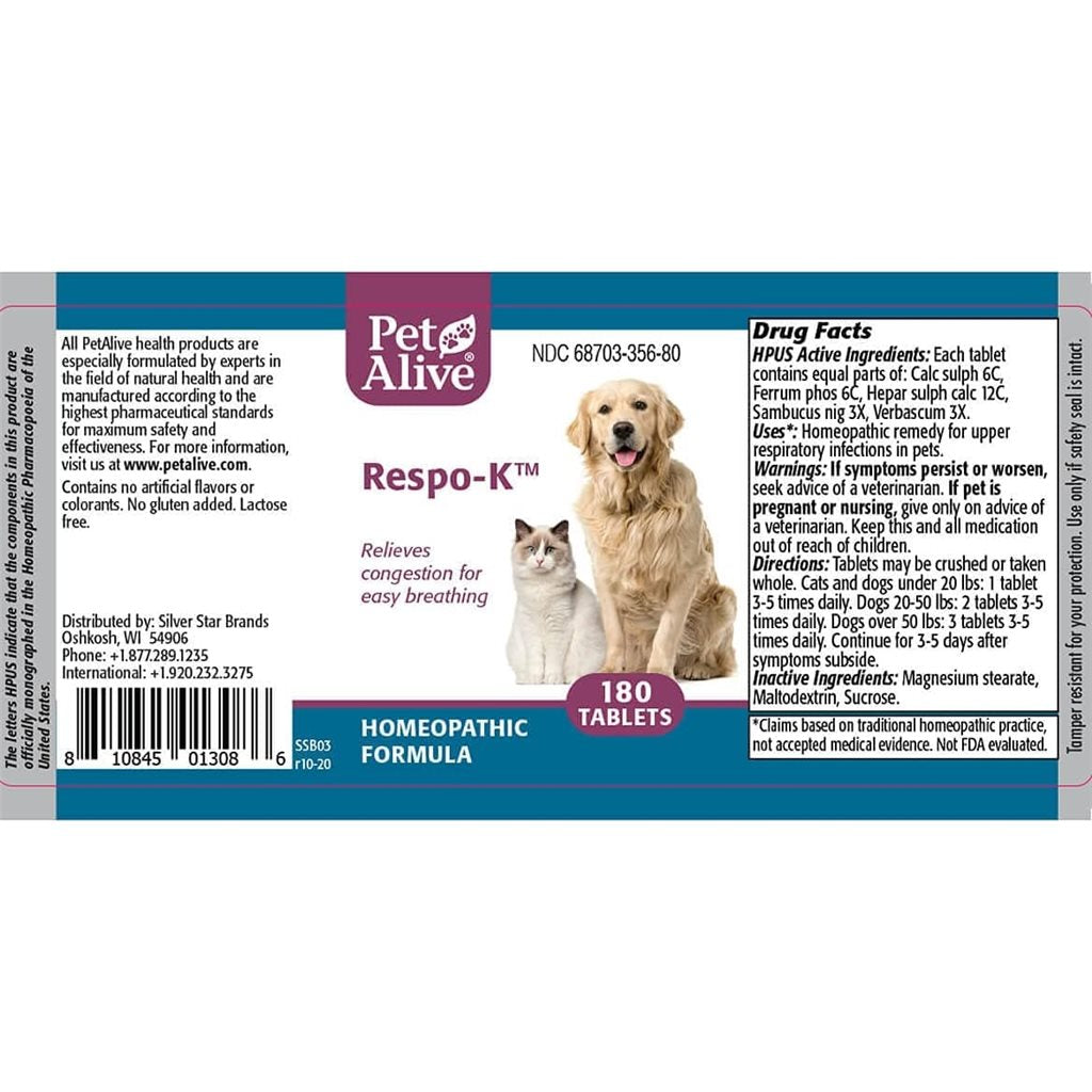 PetAlive - Respo-K 針對感冒或呼吸道感染