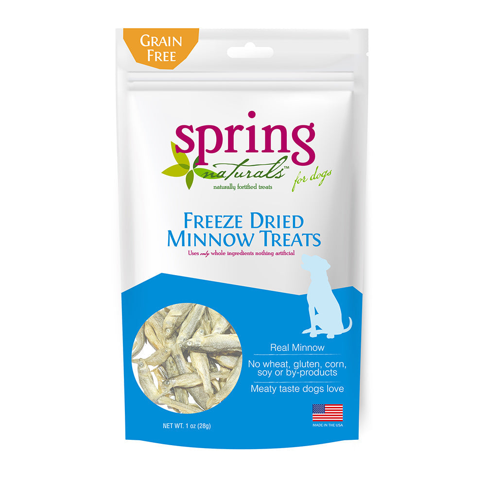 Spring Naturals - 冷凍脫水狗小食系列(小魚乾/牛肉/三文魚)