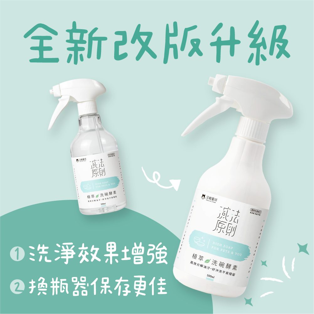 汪喵星球 - 汪喵植萃洗碗酵素&補充瓶