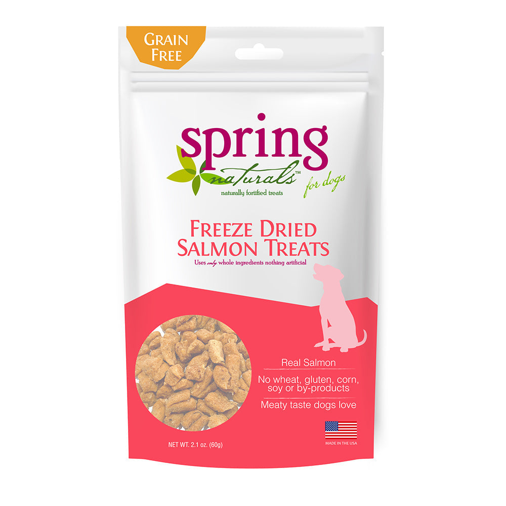 Spring Naturals - 冷凍脫水狗小食系列(小魚乾/牛肉/三文魚)