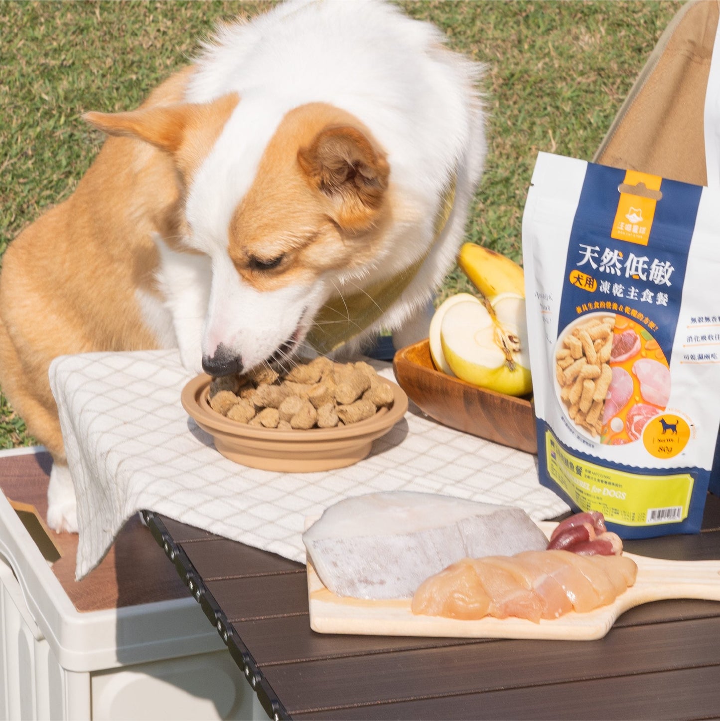 汪喵星球 -紐西蘭進口犬用天然低敏凍乾主食餐(80g/500g)