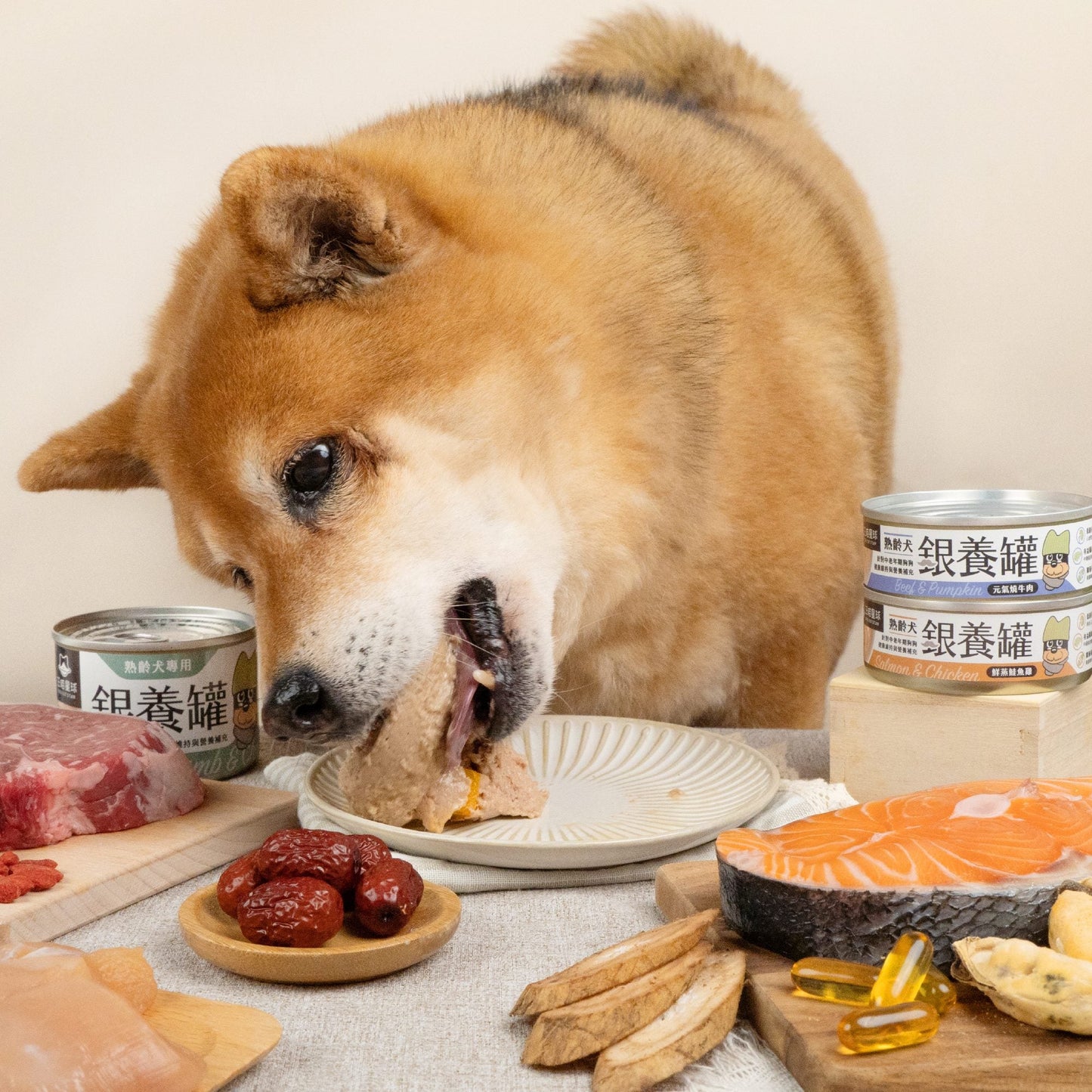 汪喵星球 - 銀養罐 熟齡犬無膠銀養主食罐(小罐80g/大罐165g)