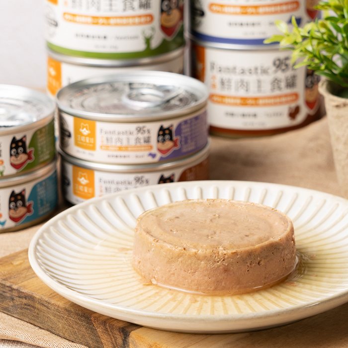汪喵星球 - 95% 鮮肉無膠主食罐(小罐 80g/大罐 165g)