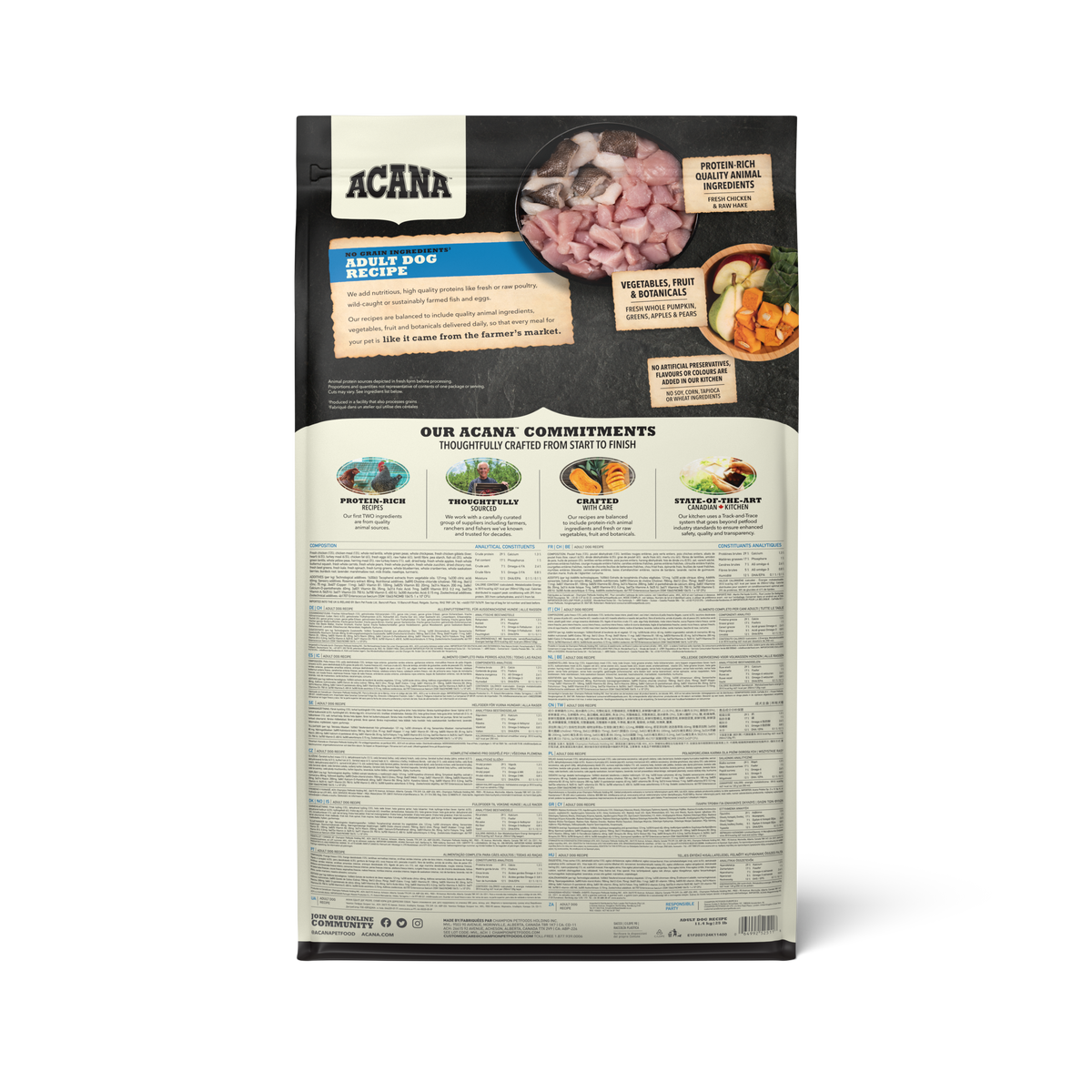 ACANA - 成犬無穀配方飼料(2kg/6kg/11.4 kg)