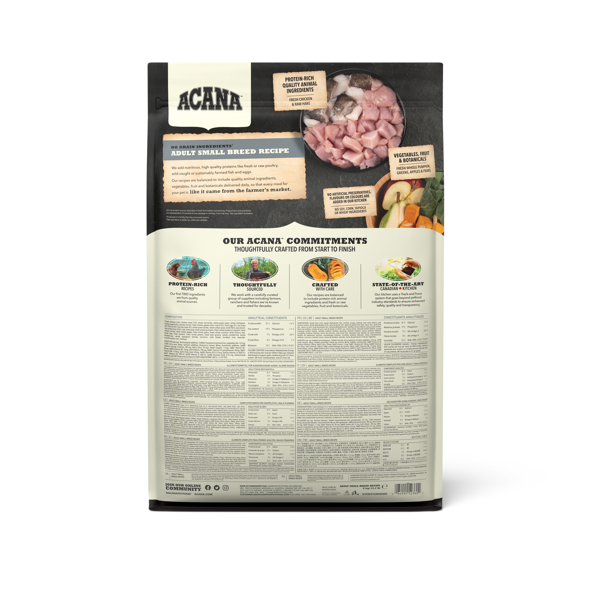 ACANA - 挑嘴小型成犬無穀配方飼料(2kg/6kg)