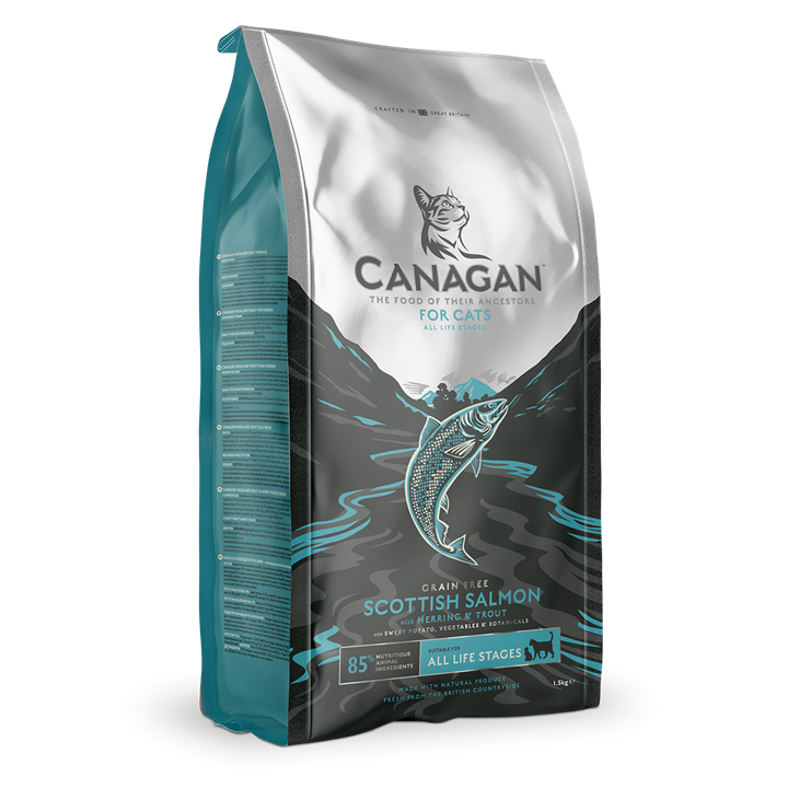 CANAGAN - 無穀物蘇格蘭三文魚貓糧配方(1.5kg/4kg)