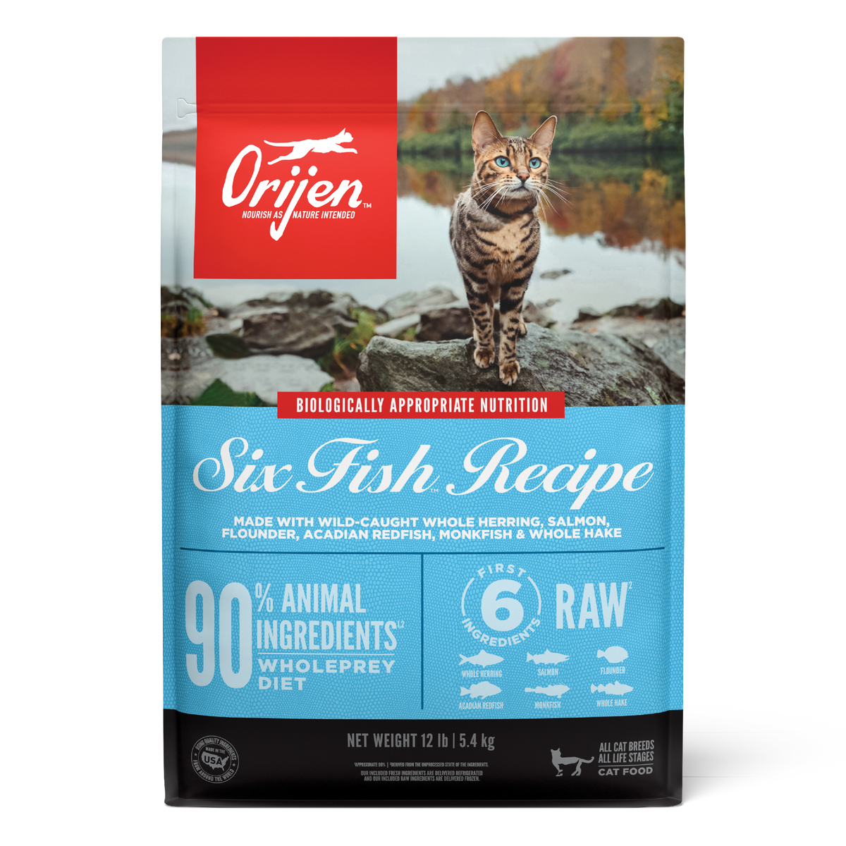 Orijen - 無穀物六種魚海鮮貓糧配方(1.8kg/5.4kg)