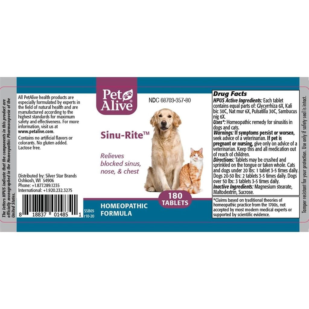 PetAlive - Sinu-Rite 針對急性鼻竇炎