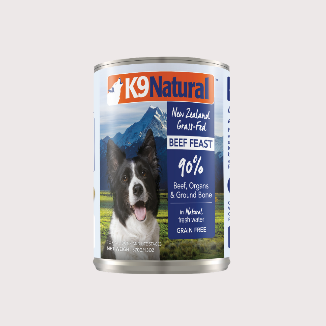 K9 Natural - 狗罐頭 170g&370g -(牛肉/羊肉/雞肉/牛肉藍尖尾鱈魚/羊肉及三文魚)