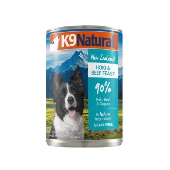 K9 Natural - 狗罐頭 170g&370g -(牛肉/羊肉/雞肉/牛肉藍尖尾鱈魚/羊肉及三文魚)