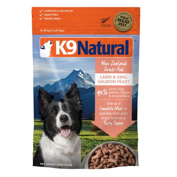 K9 Natural - 凍乾生肉狗糧 - 羊肉三文魚盛宴(500 g/1.8 kg)
