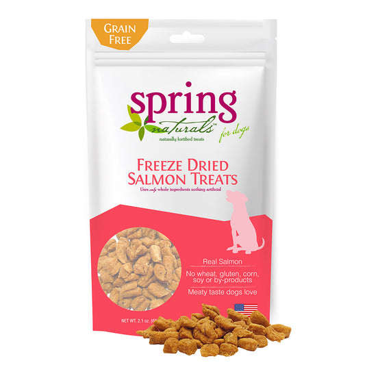 Spring Naturals - 冷凍脫水狗小食系列（小魚乾／牛肉／三文魚）
