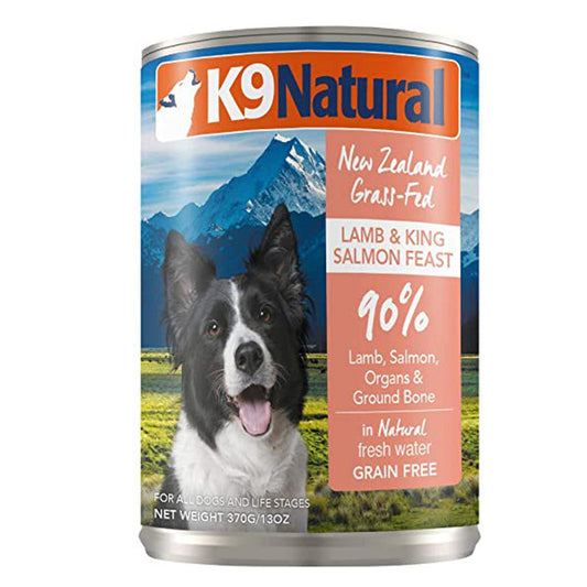 K9 Natural - 狗罐頭 170g&370g -（牛肉／羊肉／雞肉／牛肉藍尖尾鱈魚／羊肉及三文魚）