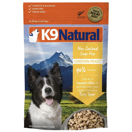 K9 Natural - 凍乾生肉狗糧 - 雞肉盛宴（500g／1.8 kg）
