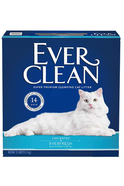 EverClean 藍鑽 藍標雙重除臭貓砂 (無香味) 25lbs