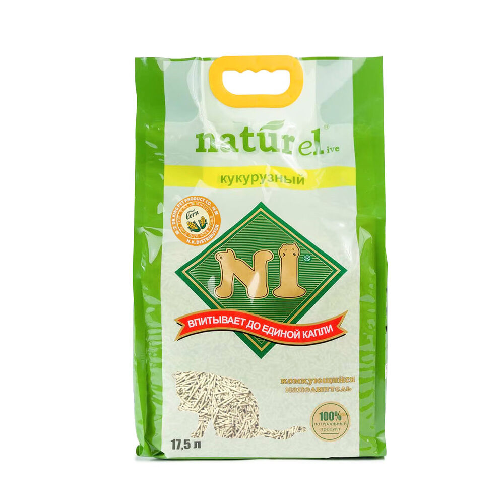 N1 天然玉米豆腐貓砂 - 幼條 - 原味(玉米) 17.5L